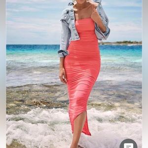 Venus bodycon rouched dress